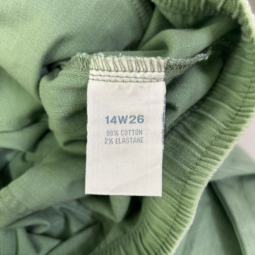 Victoria Hill Green Cotton Pants - Size 18