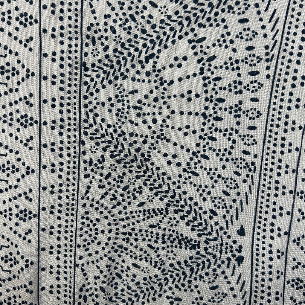 Beme White Print Cold Shoulder Top - Size 16