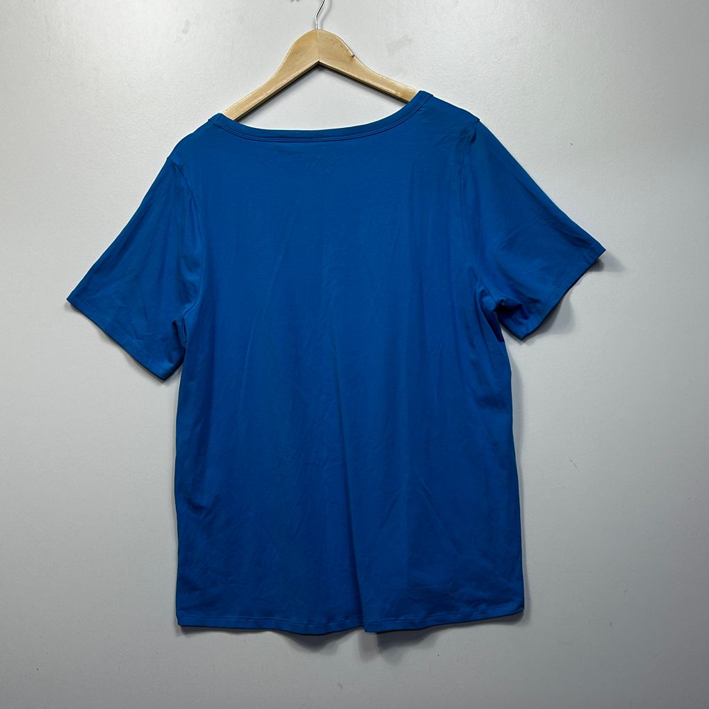 Belle Curve Blue Plus Size Cotton Top - Size 20