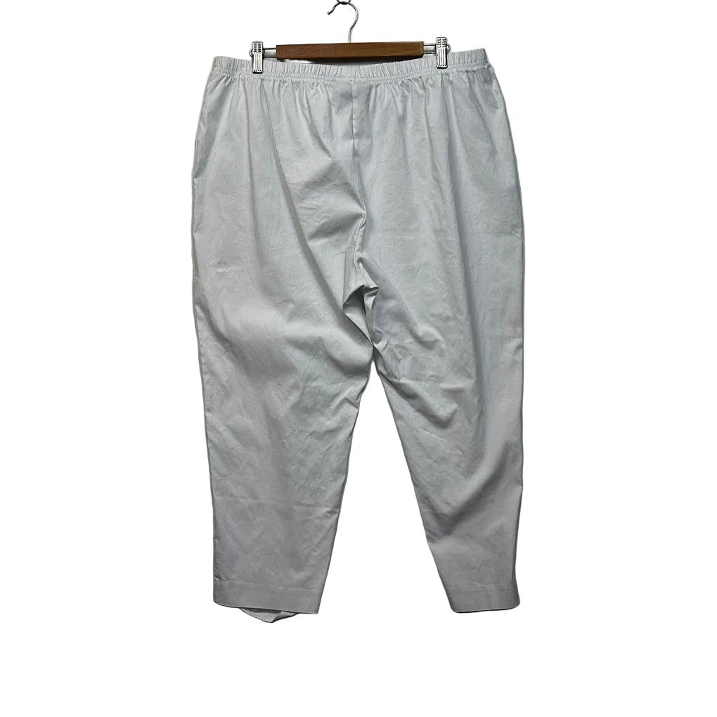 My Size White Cropped Pants - Size 18/M (Fault: Hem)