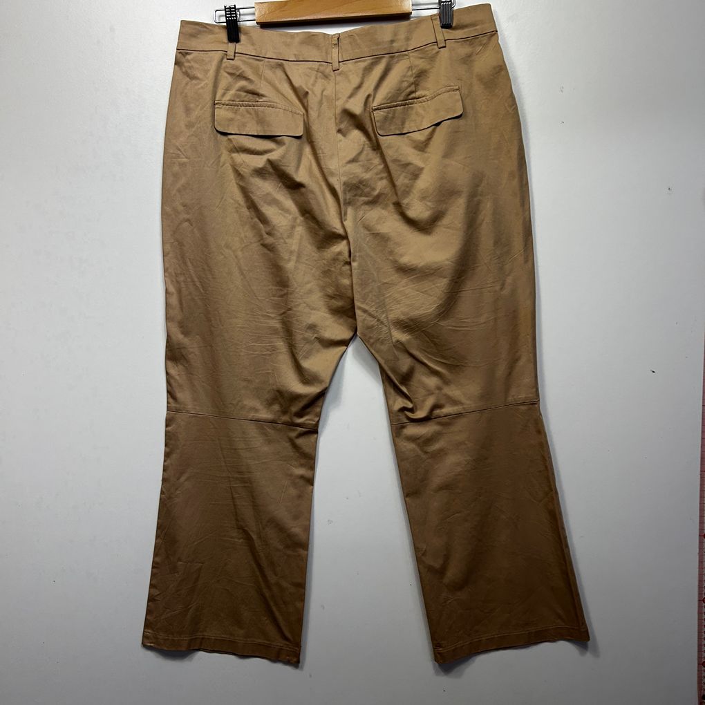 Gerry Weber Tan Cotton Pants - Size 16/18