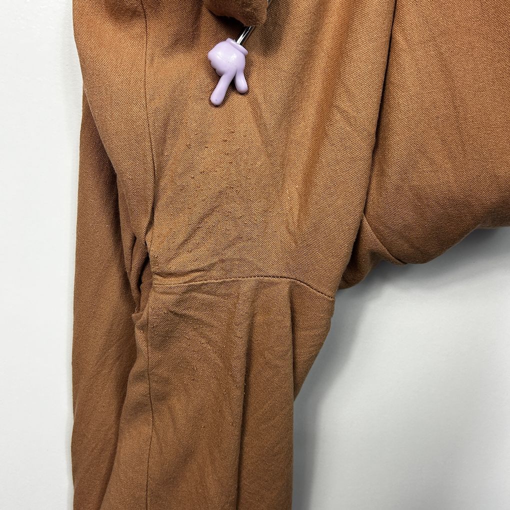 Millers Brown Plus Size Linen Culotte Pants - Size 18