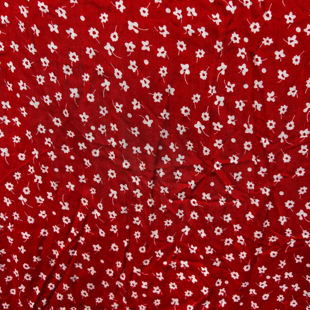 You + All Red Floral Asymmetric Skirt - Size 18