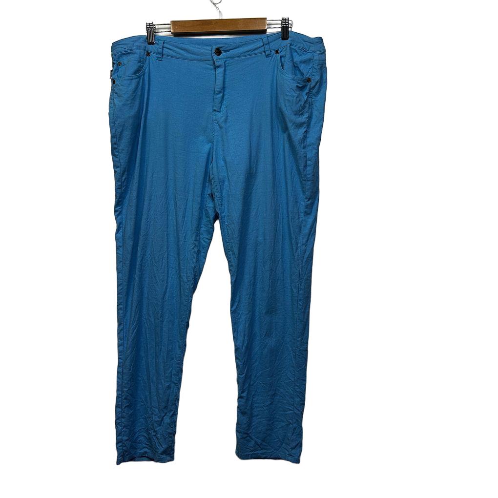 Braintree Hemp Blue Cotton Pants - Size 16