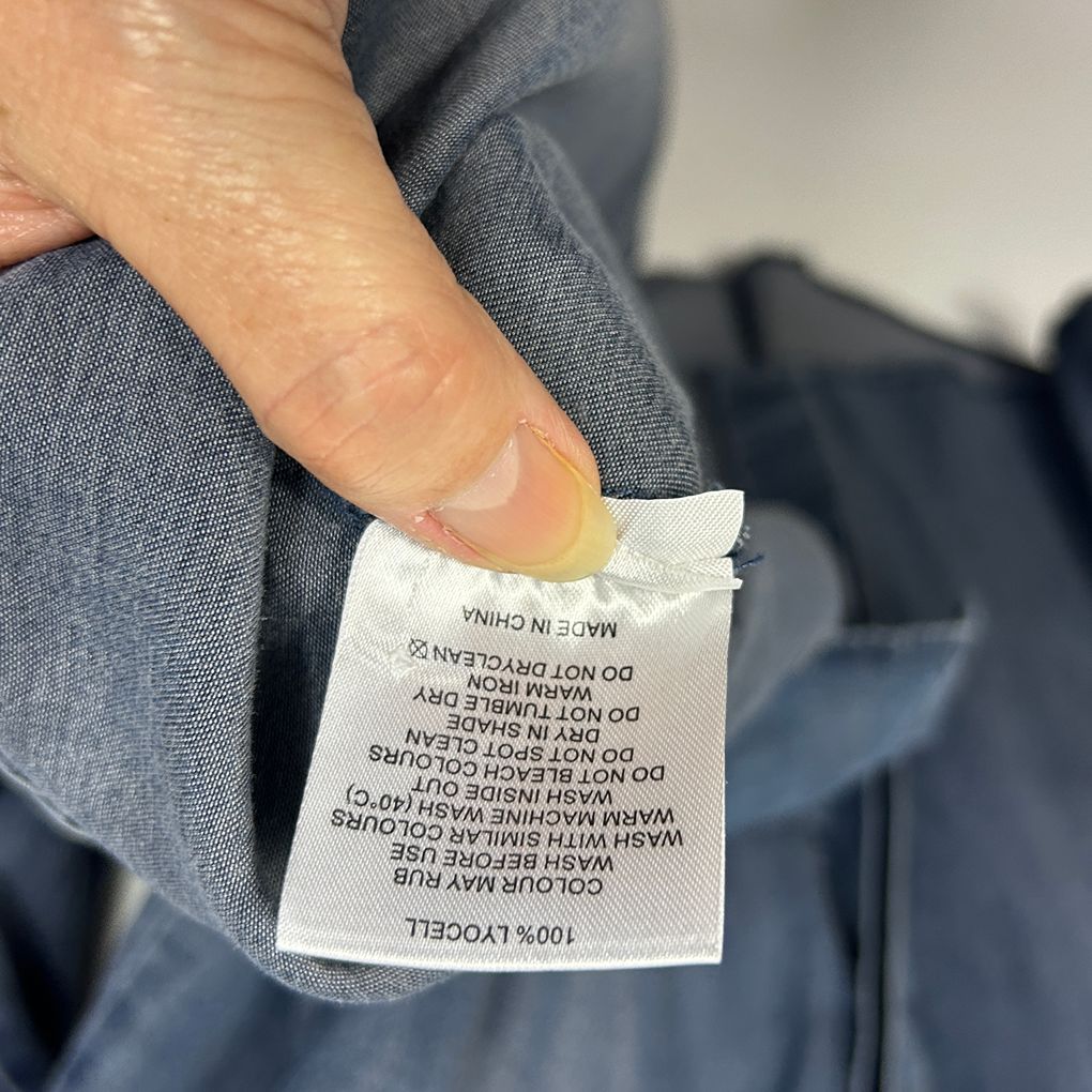 Ys Blue Denim Shirt - Size 16