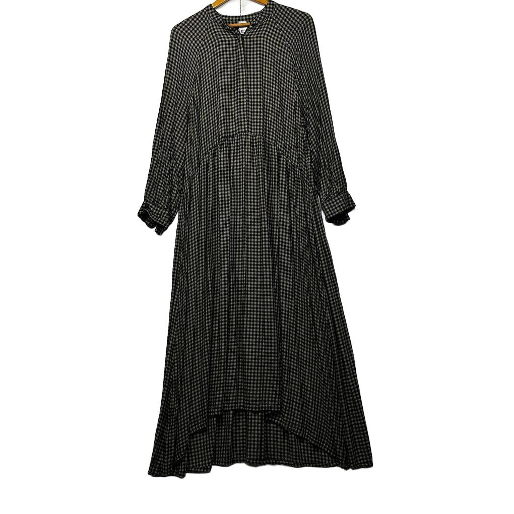 Anko Black Gingham Check Maxi Dress - Size 20