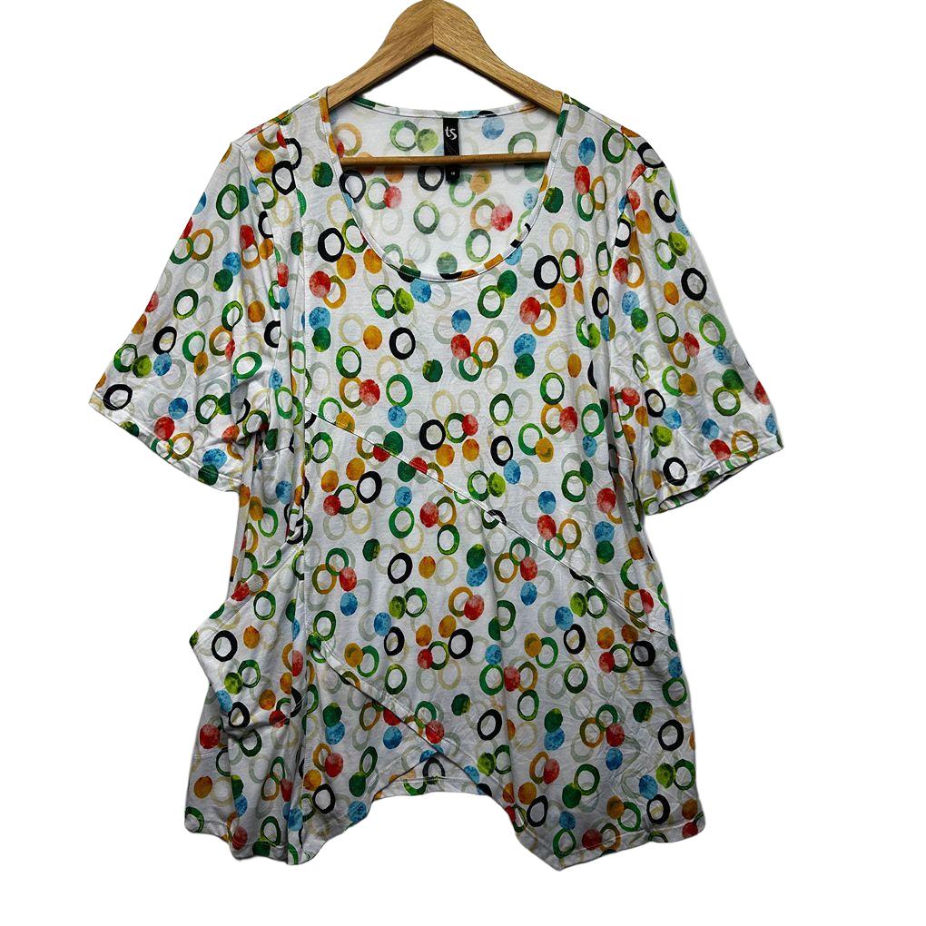Taking Shape Spot Print Top - Size 18