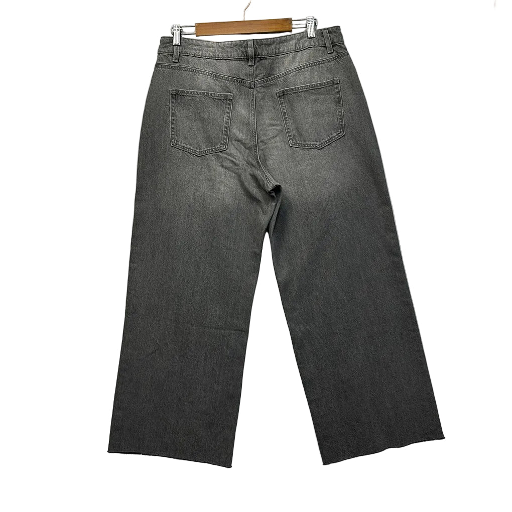 Anko Grey Wide Leg HIgh Rise Jeans - Size 16