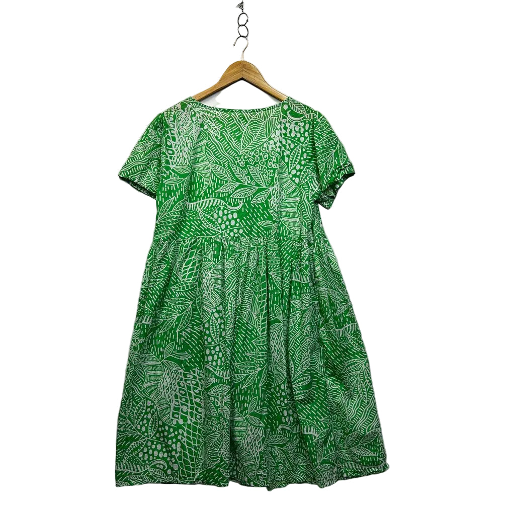 Handmade Green Tiered Dress - Size 18/20?