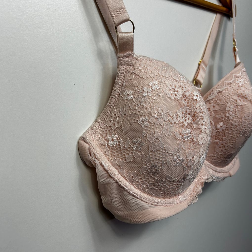 Kayser Pink Lace Bra - Size 18D