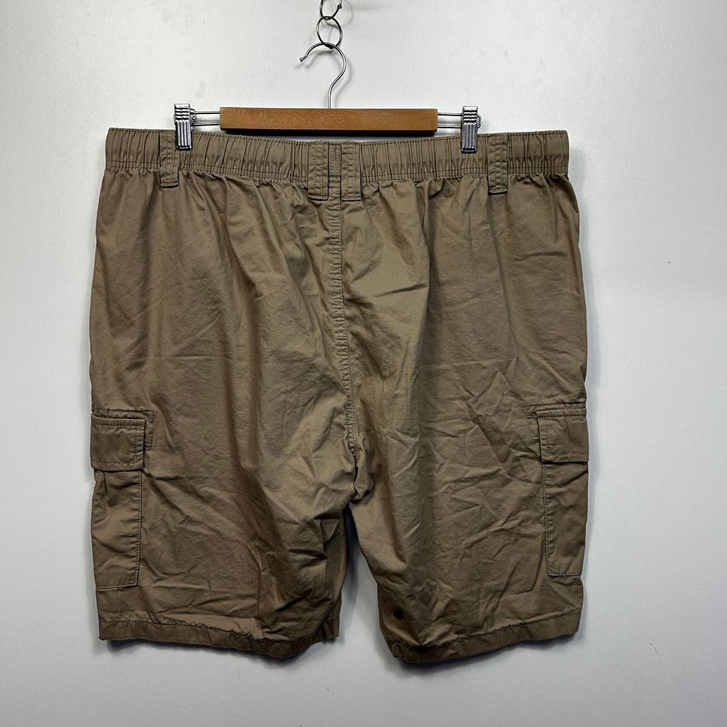 Big Joe Beige Plus Size Cotton Cargo Shorts - Size 4XL