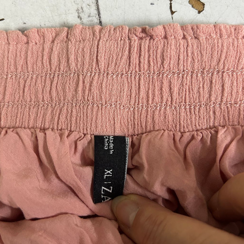Zara Pink Mini Skirt - Size XL
