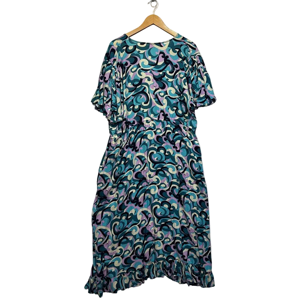 Little Party Dress Teal Plus Size Dress - Size 22