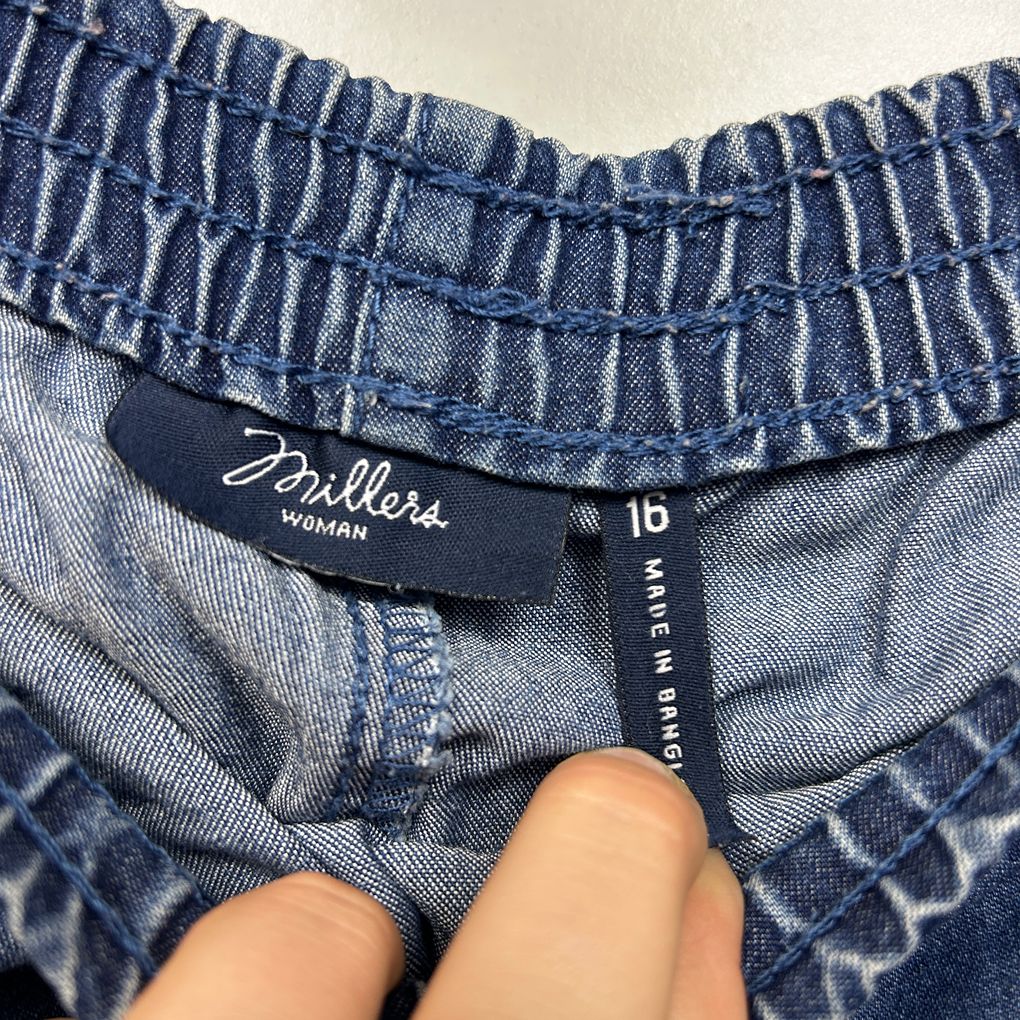 Millers Blue Denim Crop Pants - Size 16