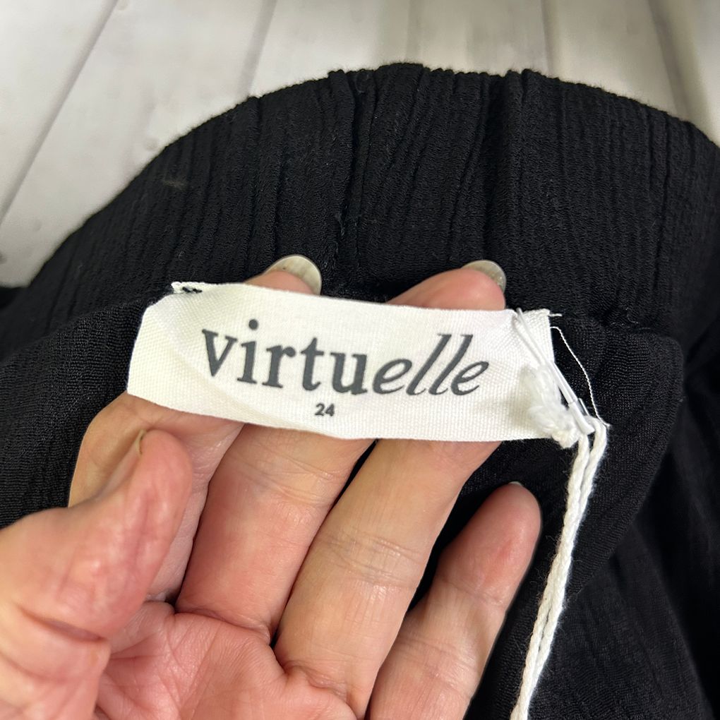 Virtuelle Black Wide Leg Pants - Size 24