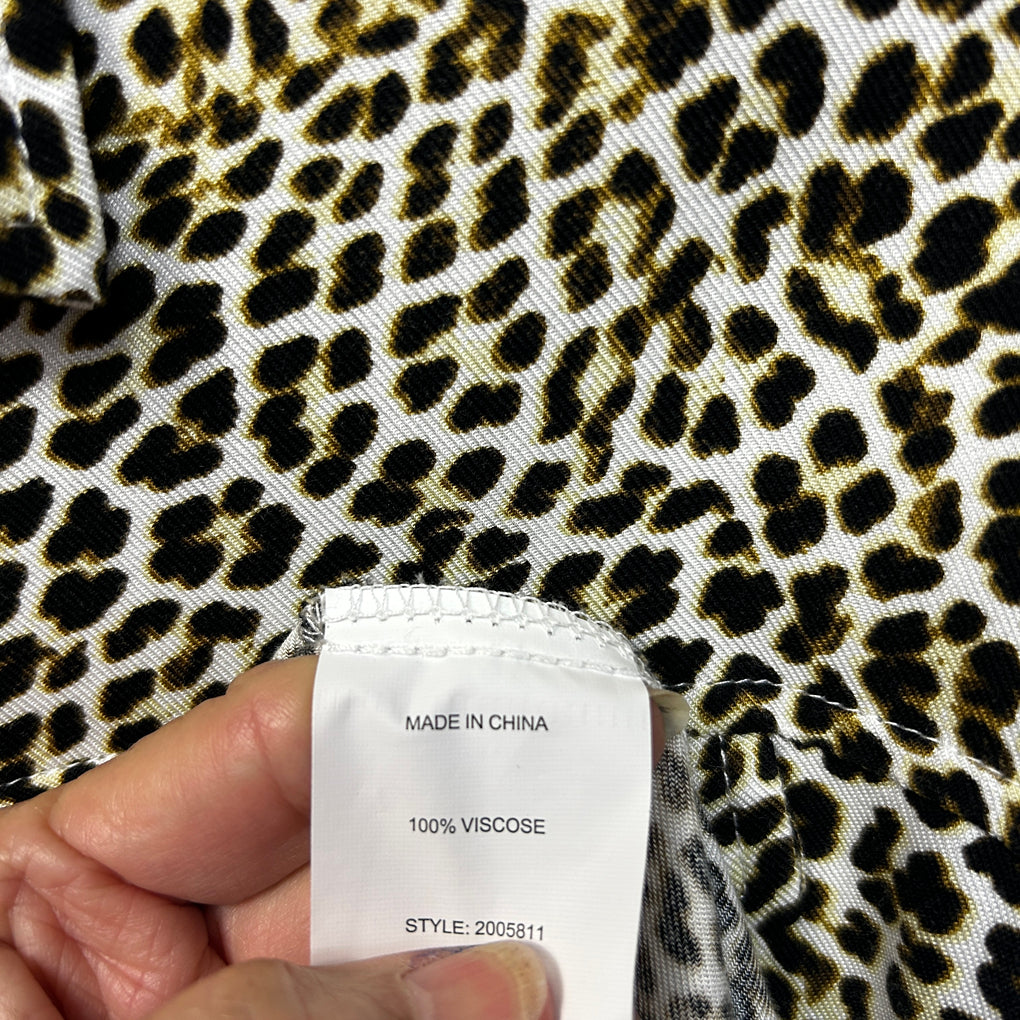 Millers Leopard Print Shirt - Size 14