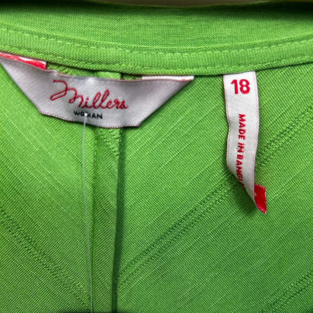 Millers Lime Green Top - Size 18