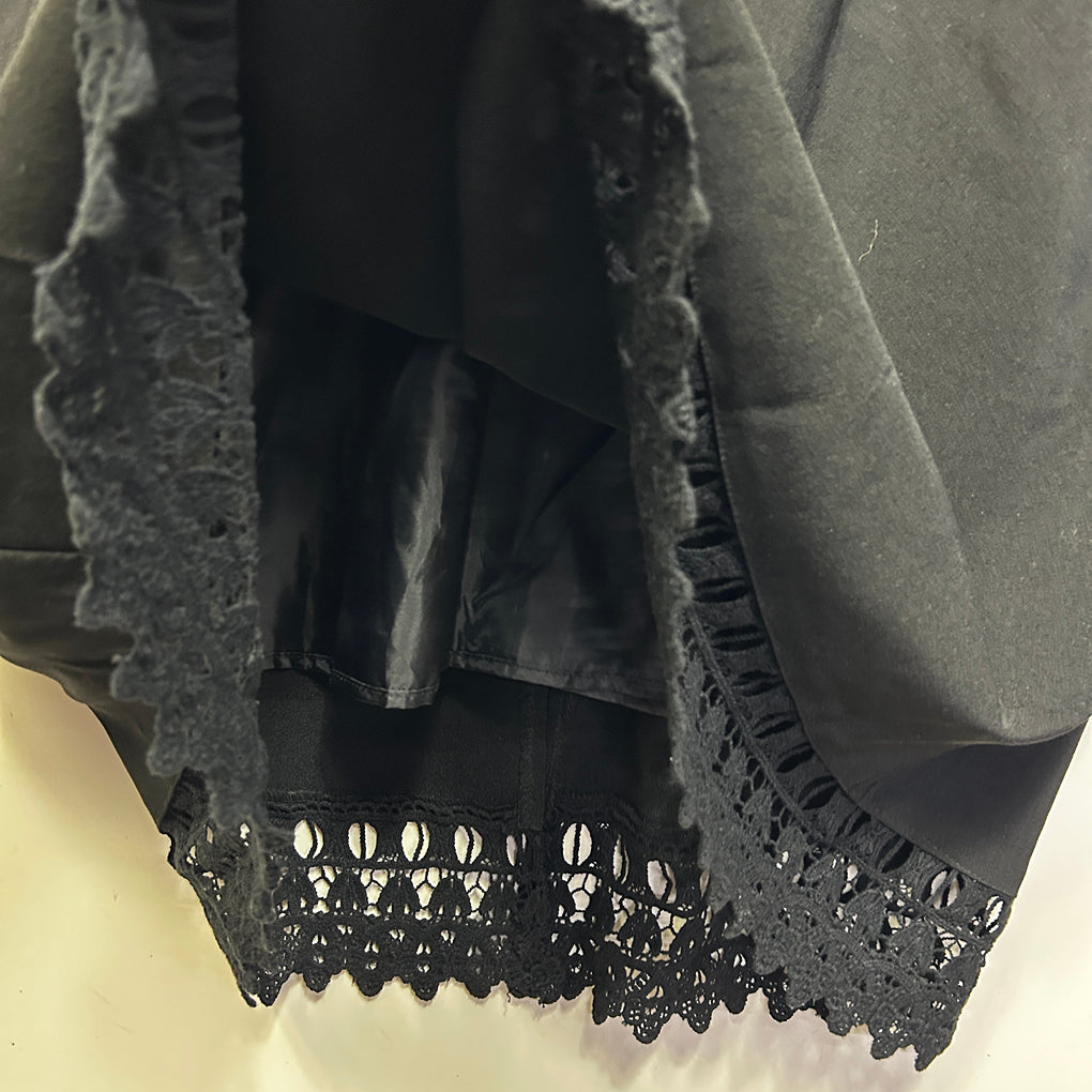 Millers Black Lace Trim Dress - Size 22