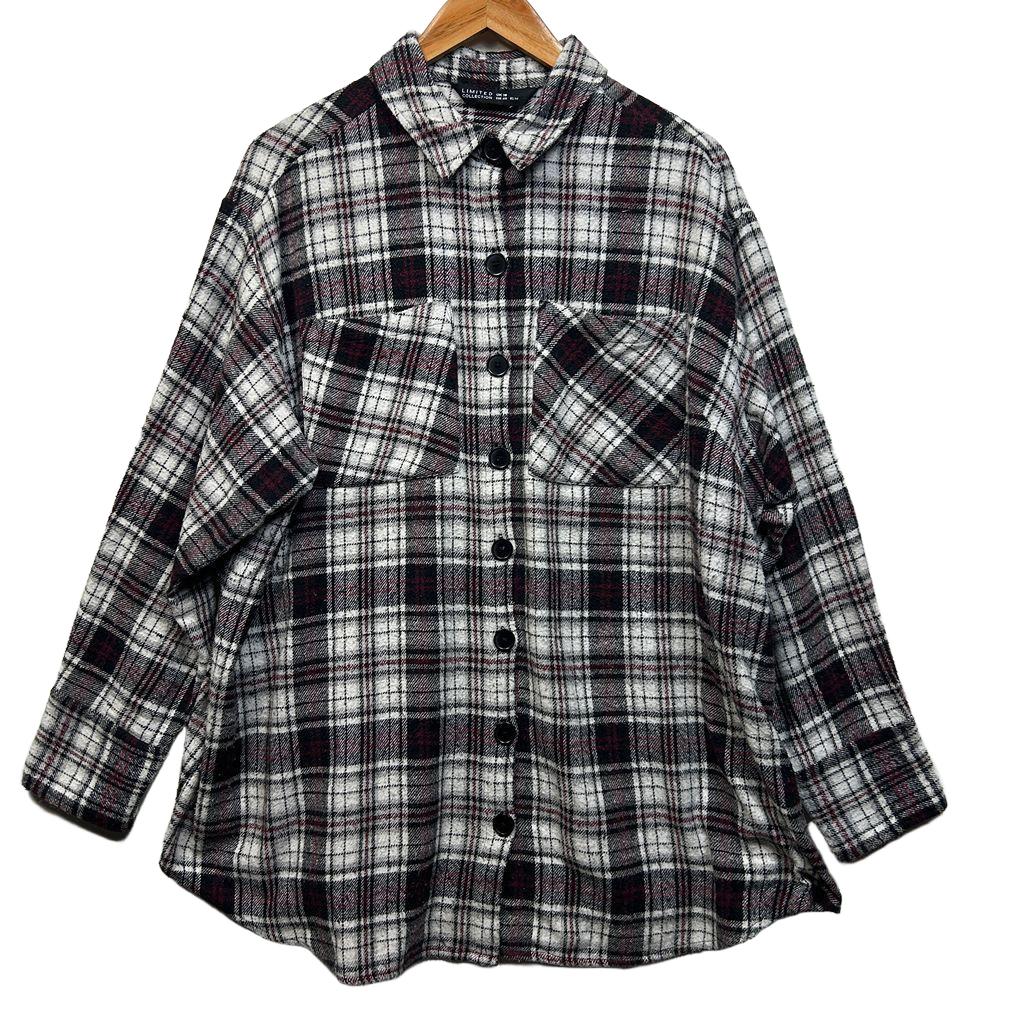Yours Check Cotton Shirt - Size 18