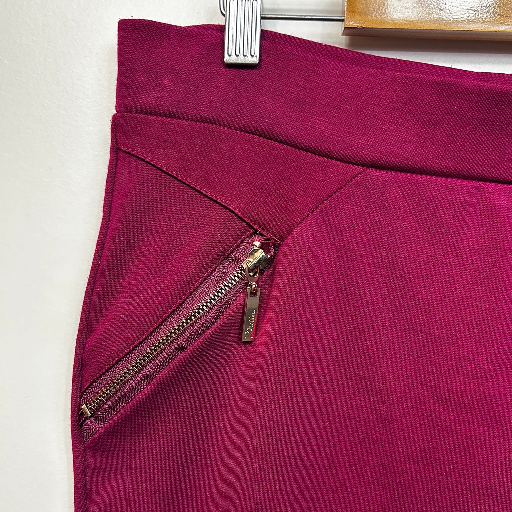 Millers Burgundy Zip Pocket Pants - Size 18