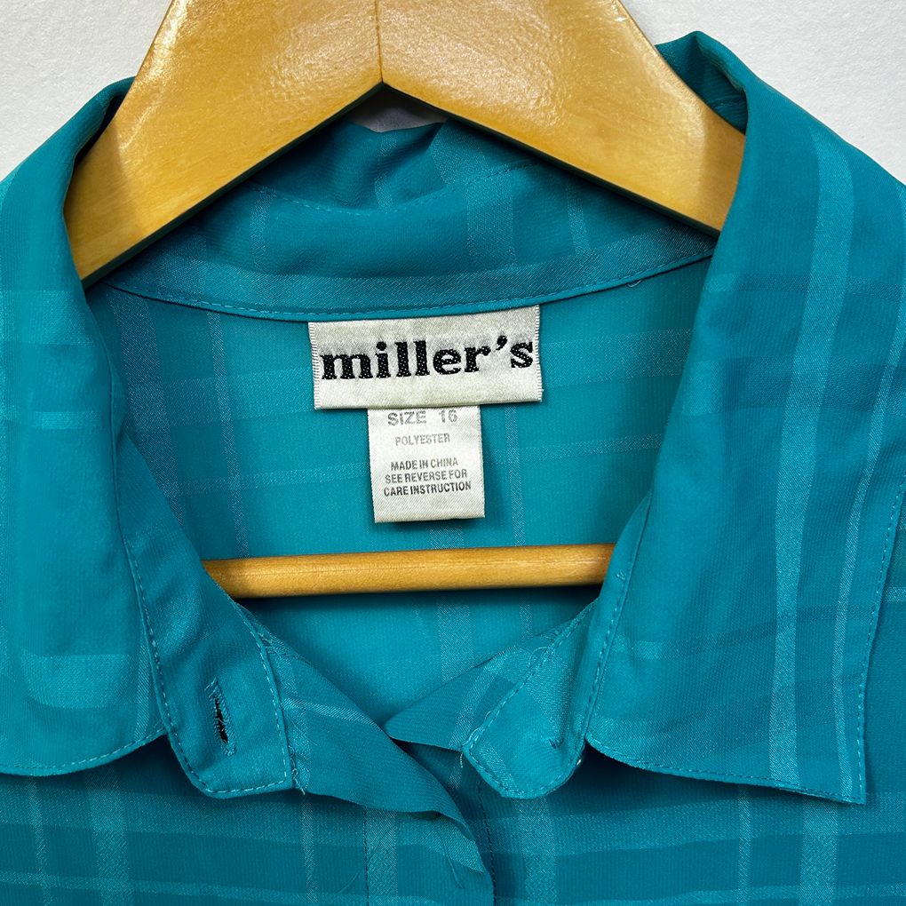 Millers Teal Shirt - Size 16