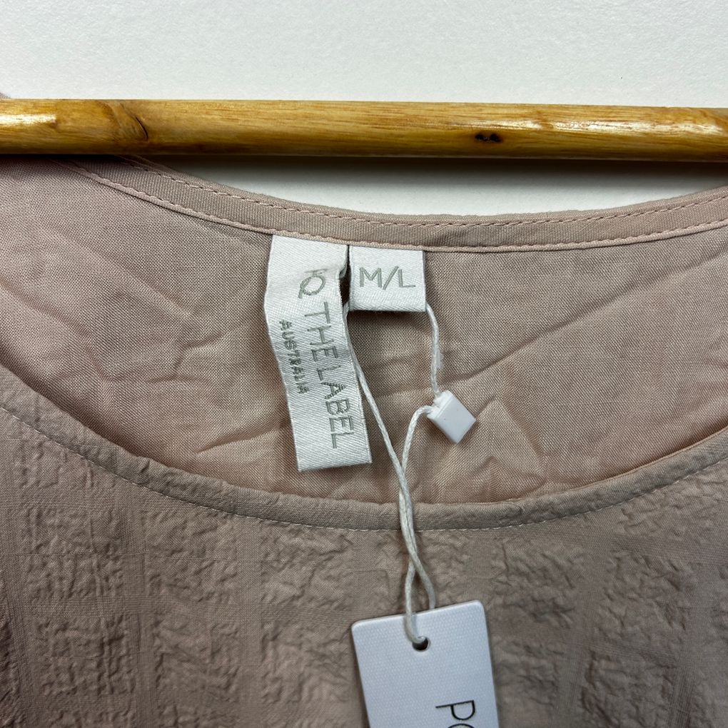PQ The Label Pink Cotton Top - Size M/L