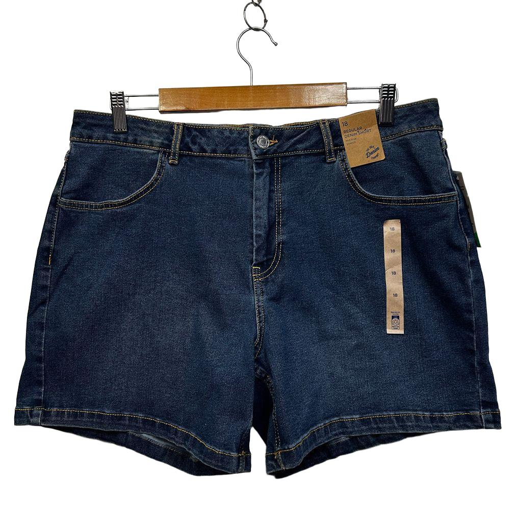 The 1964 Denim Company Blue Denim Shorts - Size 18