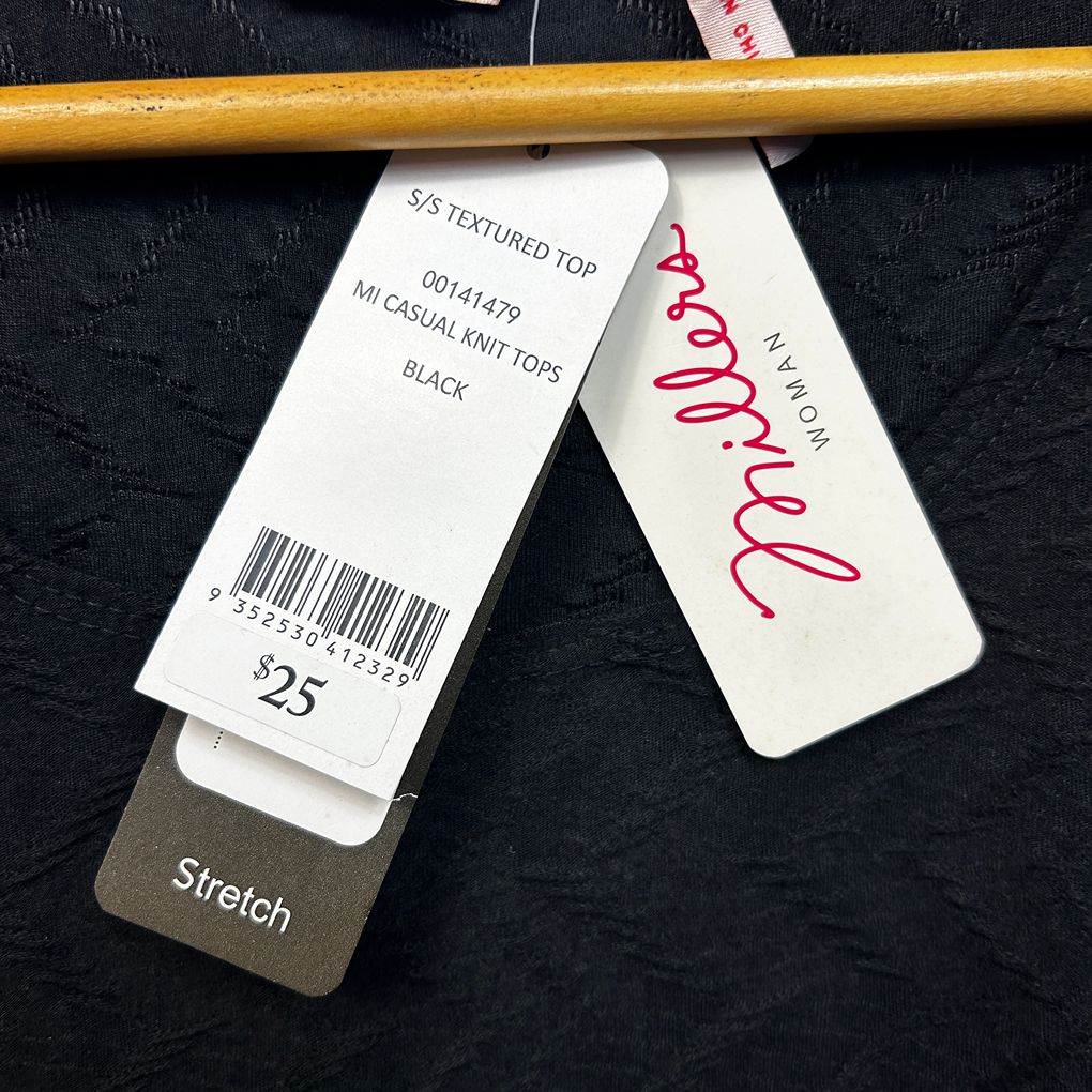 Millers Black Casual Knit Top - Size 22