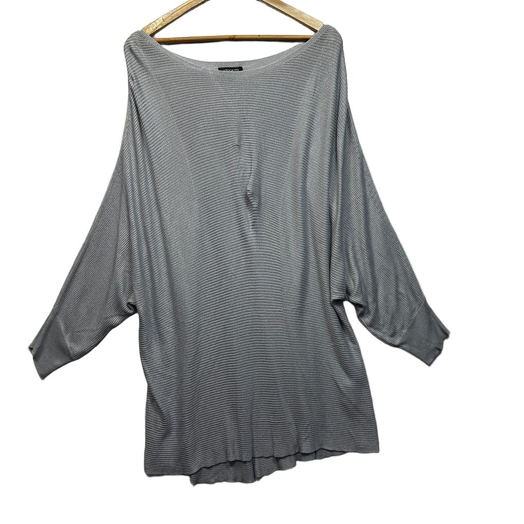 Autograph Grey Dolman Sleeve Knit Top - Size 22