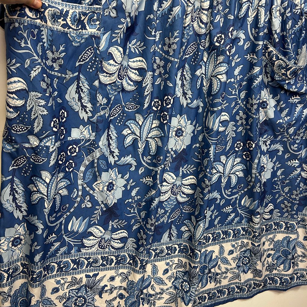 Dale and Waters Blue Plus Size Boho Floral Dress - Size 20/22