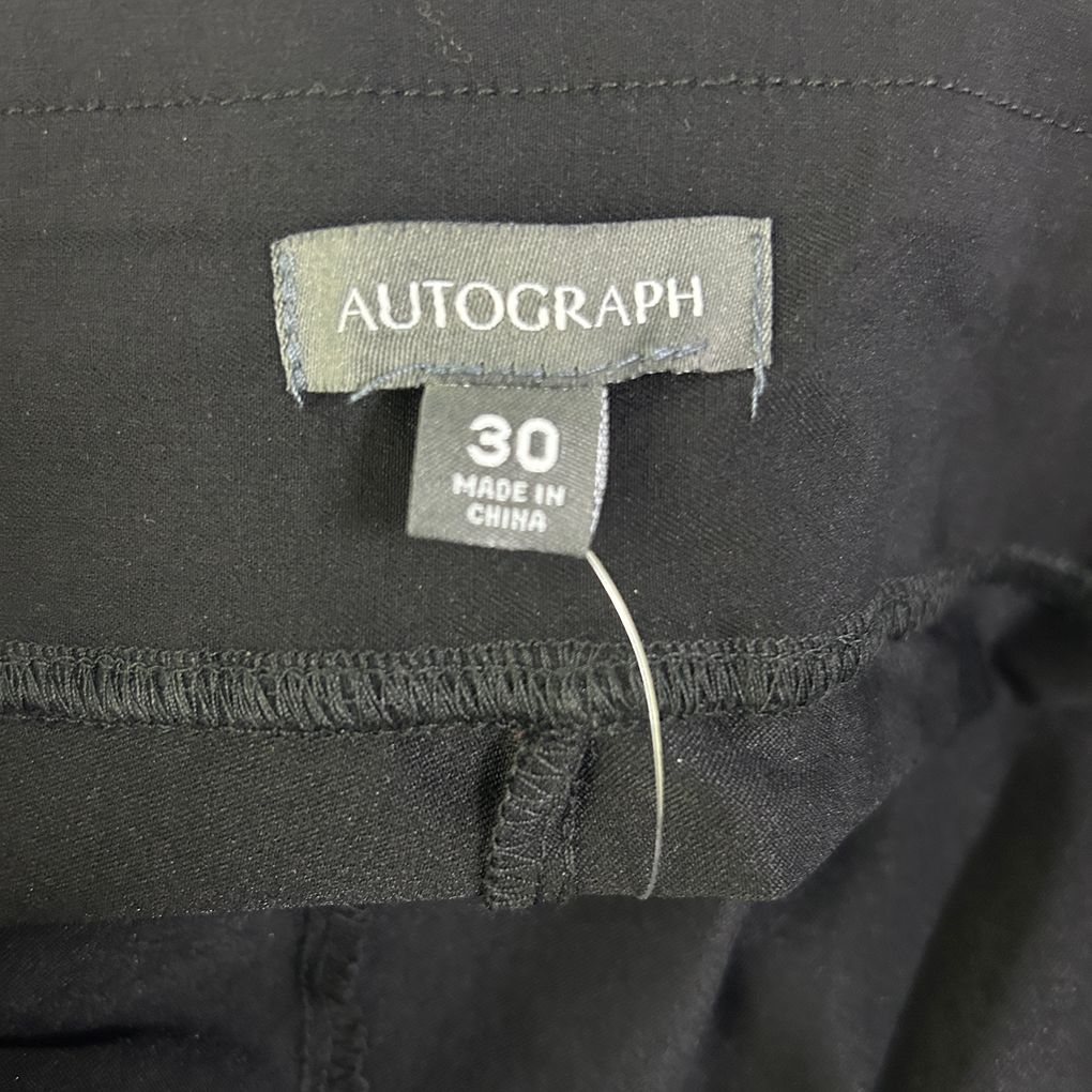 Autograph Black Plus Size Crop Pants - Size 30