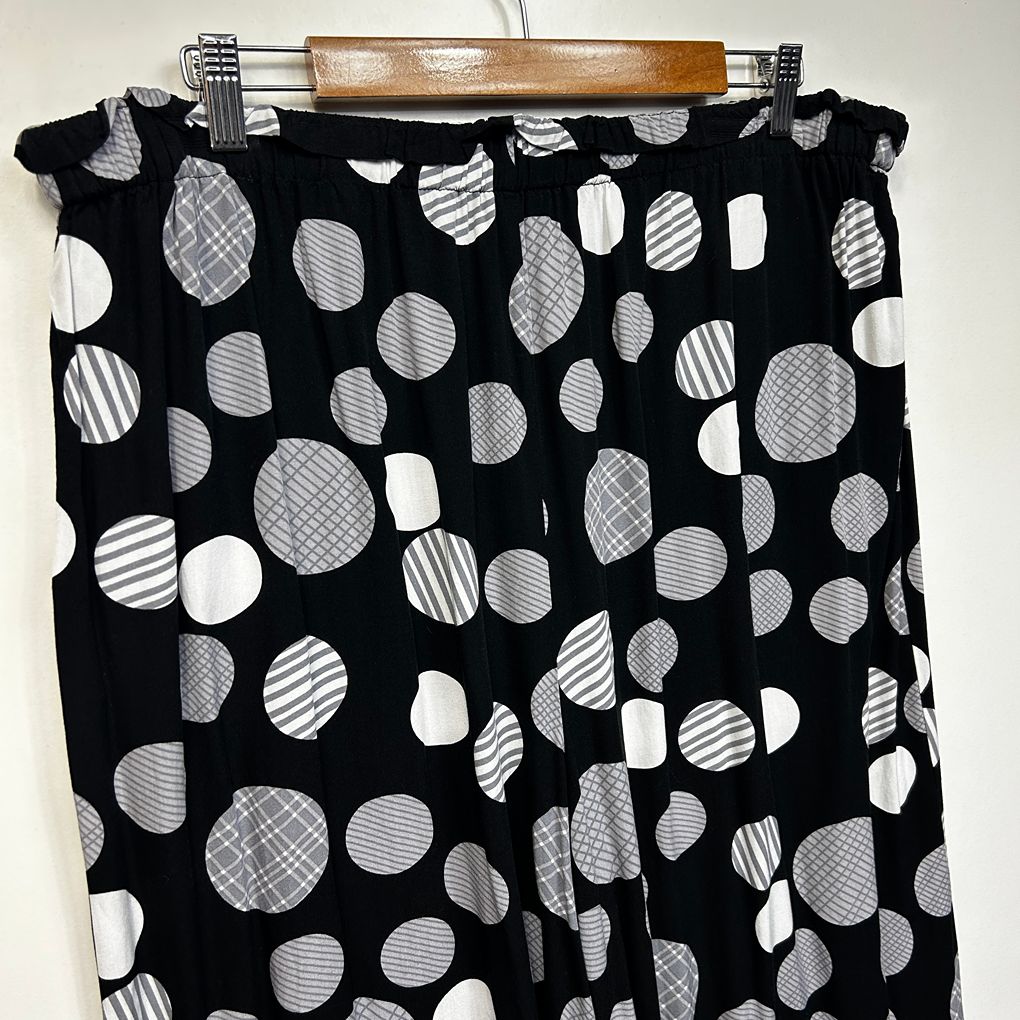 Clarity Black Plus Size Wide Leg Pants - Size 3XL