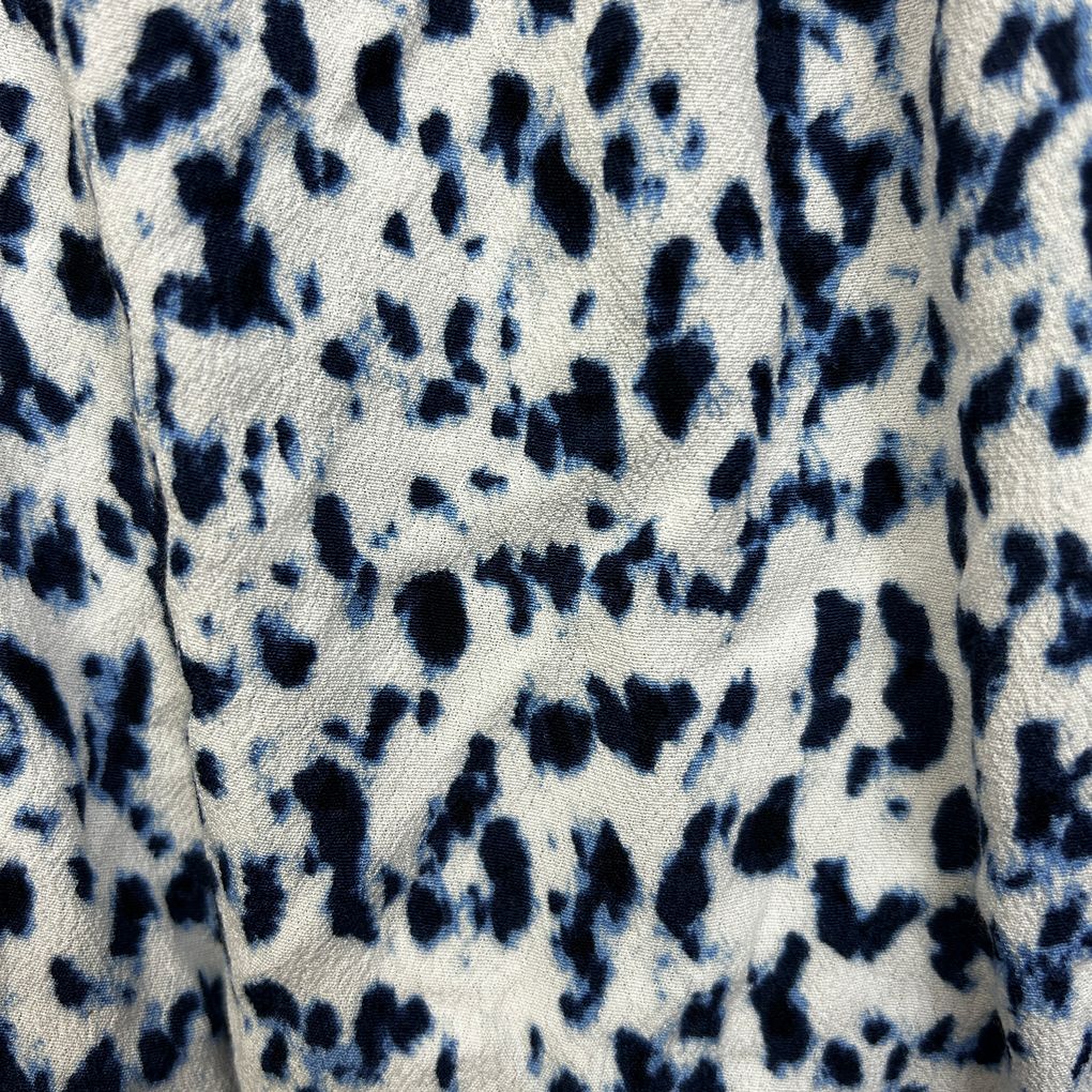 Witchery Blue and White Print Off Shoulder Top - Size 14