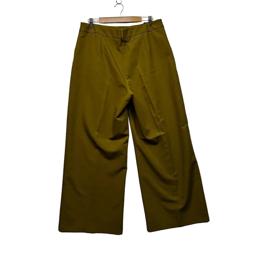 Foschini Olive Green Plus Size Wide Leg Pants - Size 18