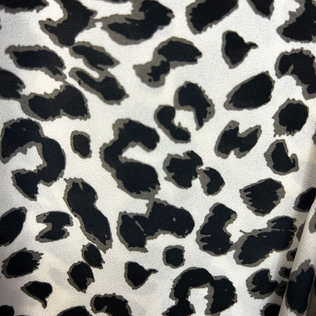 Autograph White Leopard Print Top - Size 18