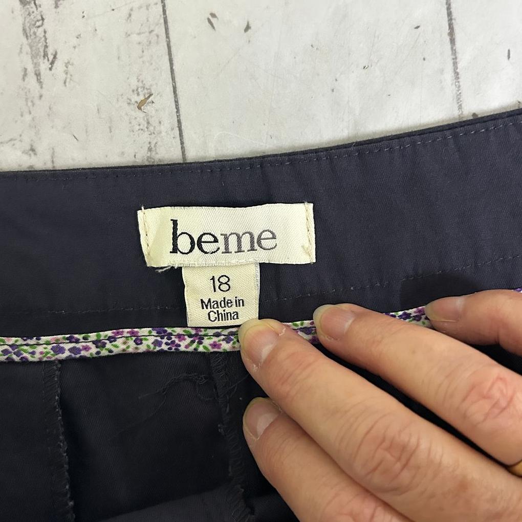 Beme Black Cotton Shorts - Size 18