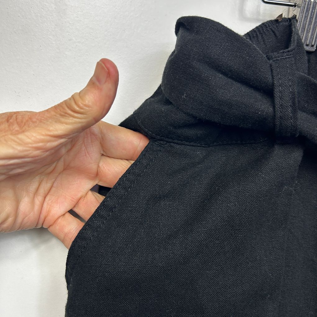 Anko Linen Blend Black Skirt - Size 26