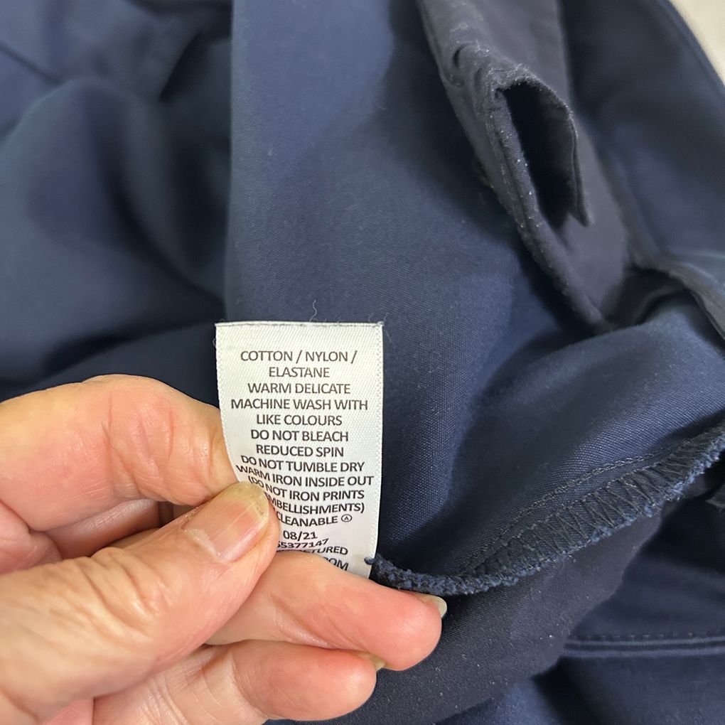 Preview Navy Cotton Shorts - Size 18