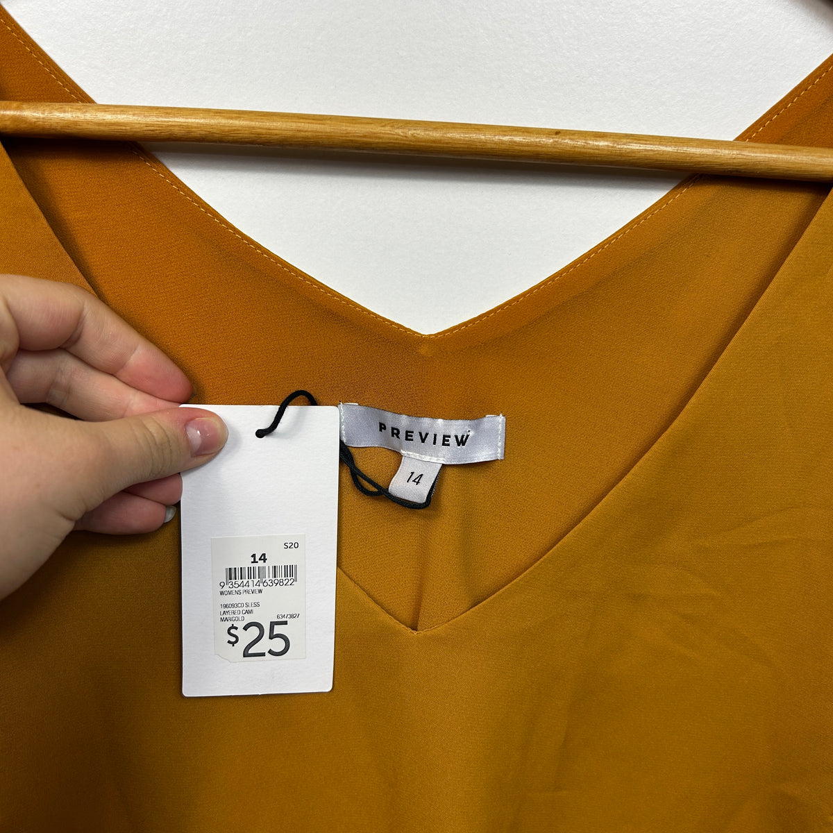 Preview Tan Sleeveless Top - Size 14