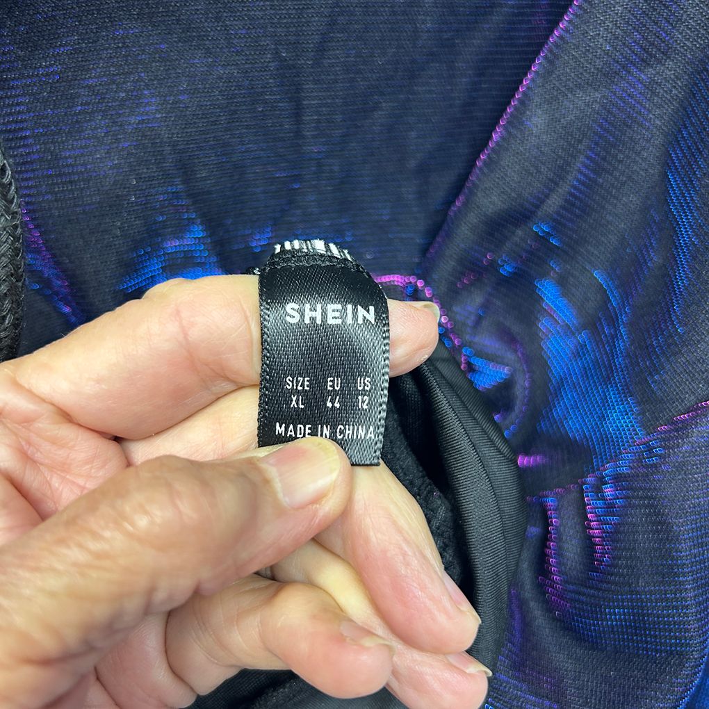 Shein Purple Cropped Hooded Bomber Jacket - Size XL