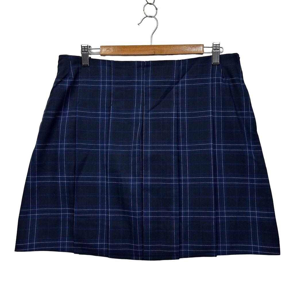 DZ Australia Navy Check Mini Preppy Skirt - Size 14