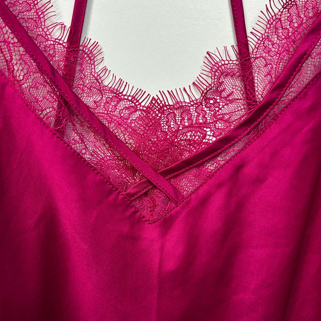 Bras N Things Pink Satin Slip - Size 20