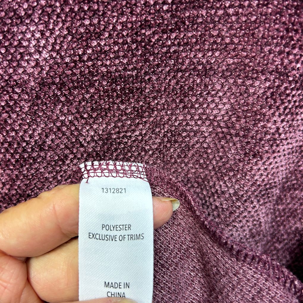 Avella Burgundy Chenille Top - Size 26