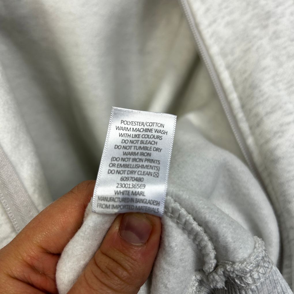 Target Grey Marl Cotton Zip Hoodie - Size 20