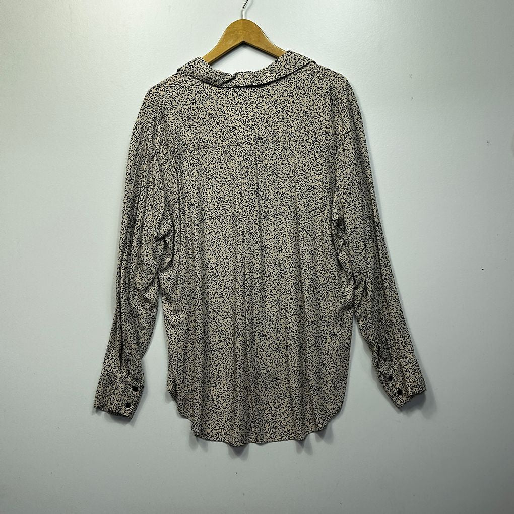 Preview Beige Animal Print Shirt - Size 18