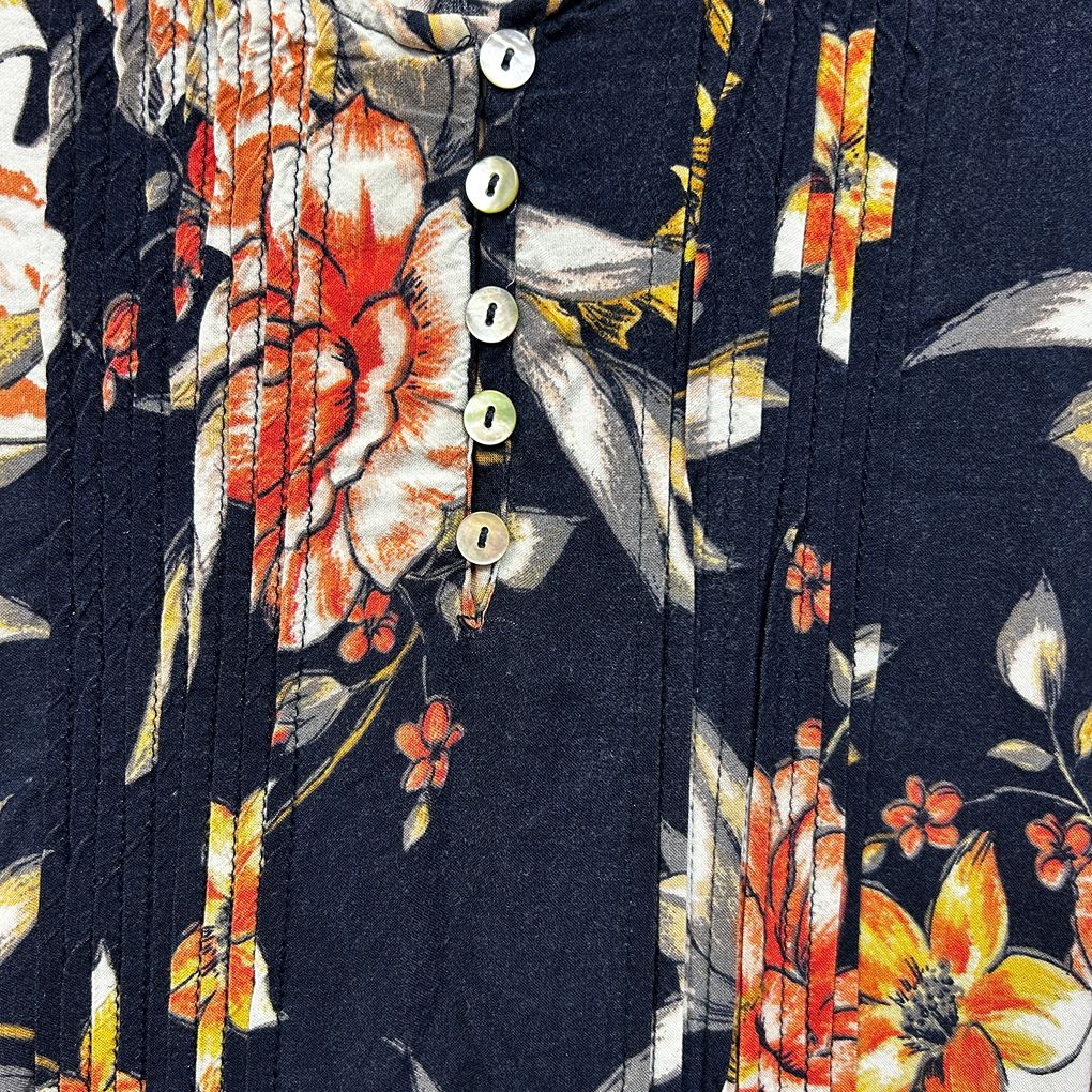 Autograph Navy Floral Top - Size 22