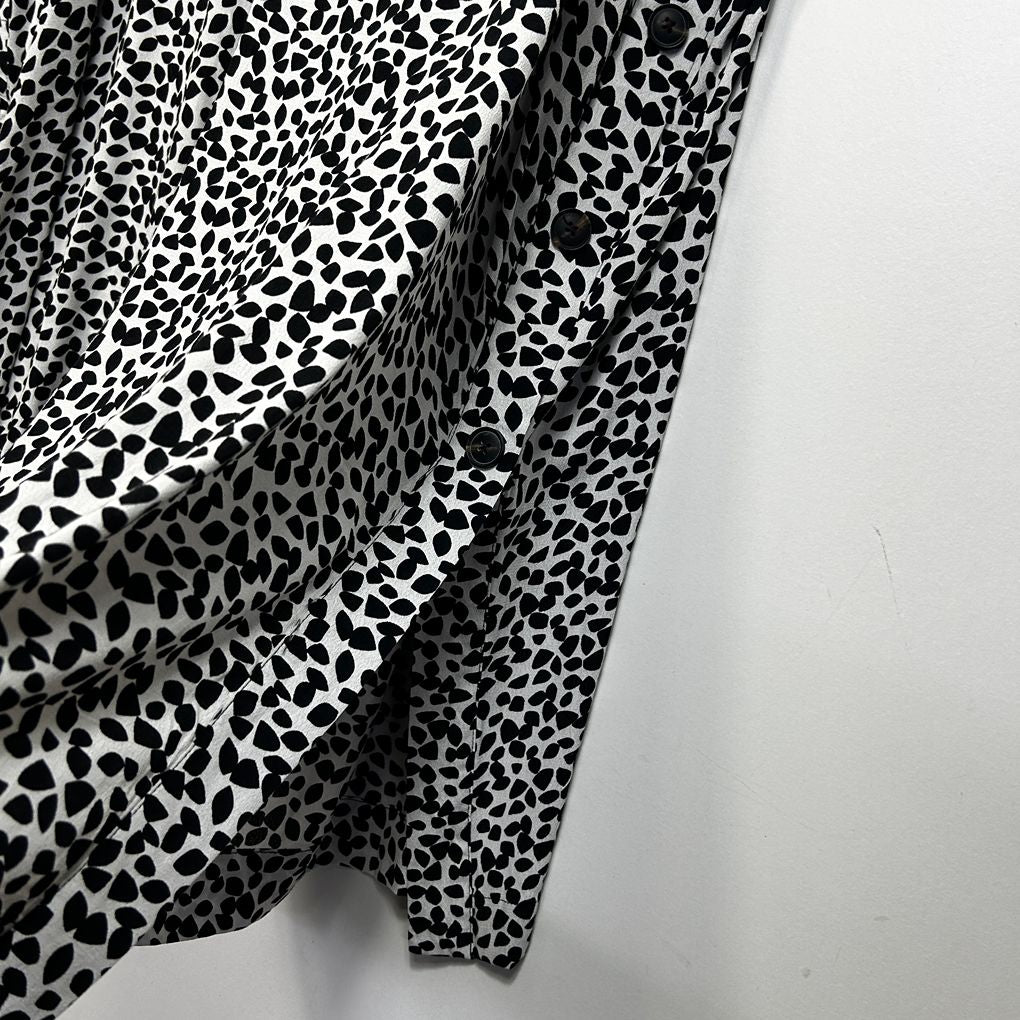 Autograph Black White Print Plus Size Crop Pants - Size 30