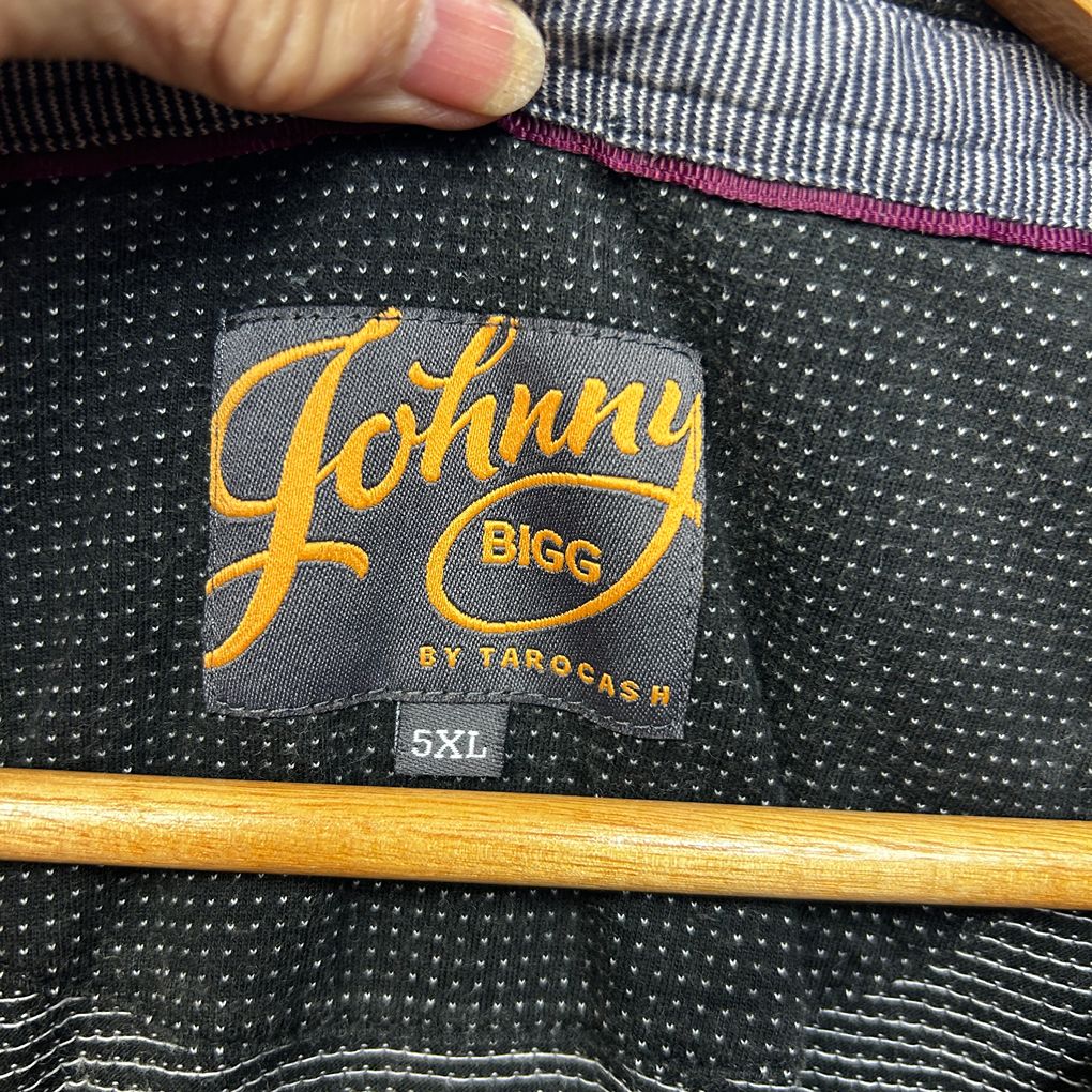 Johnny Bigg Black Cotton Polo Shirt - Size 5XL