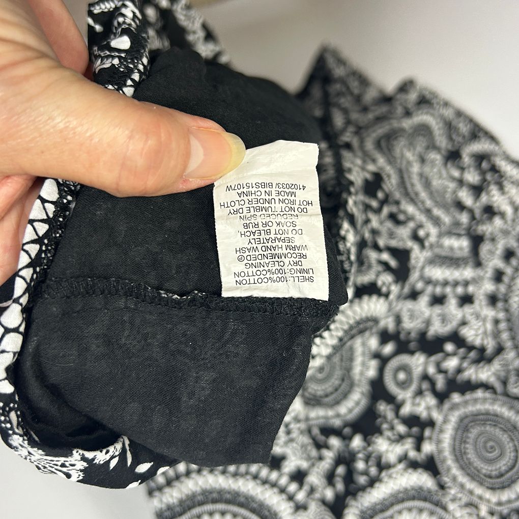 BIB Black Plus Size Cotton Dress - Size 18