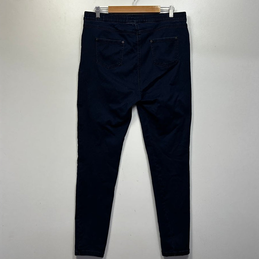 Millers Navy Plus Size Denim Pull On Jeans - Size 18
